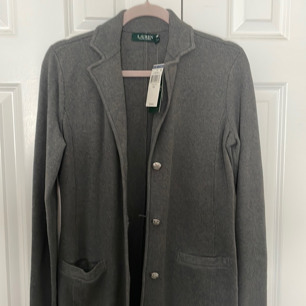 Women's Gray Blazer Ralph Lauren